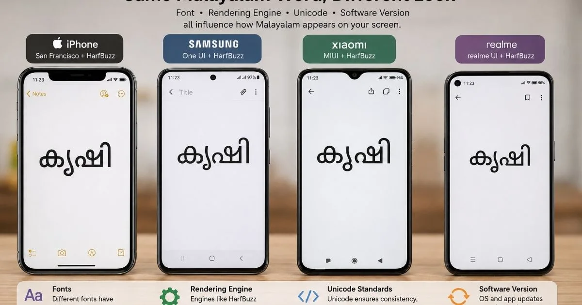 malayalam-font-rendering-differences-unicode